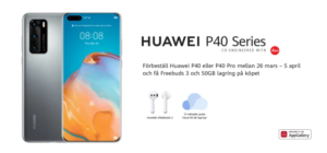Introduktionserbjudande för Huawei P40-serien i Sverige 3