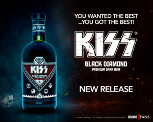 Nu lanseras KISS Black Diamond Premium Dark Rum, den första produkten i KISS Rum Kollection 3