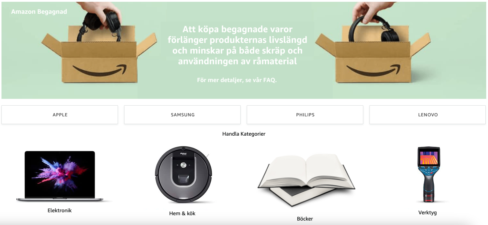 Nu lanseras Amazon Begagnad i Sverige Nu lanseras Amazon Begagnad i Sverige
