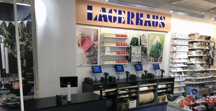 Lagerhaus digitaliserar sina butiker
