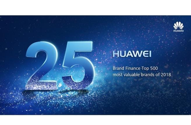 Huawei klättrar på Brand Finance Global 500