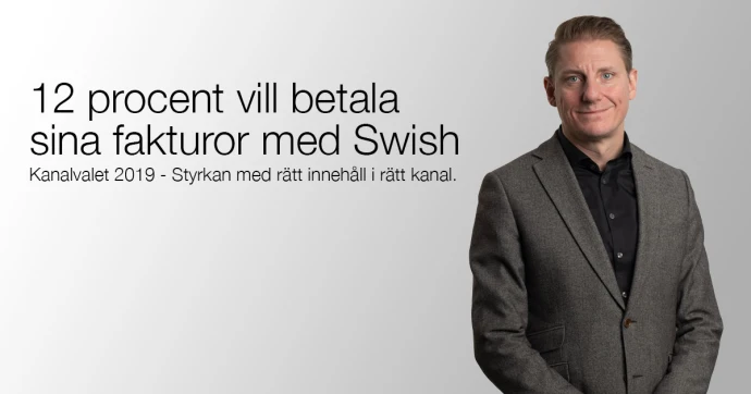 12 procent vill betala sina fakturor med Swish