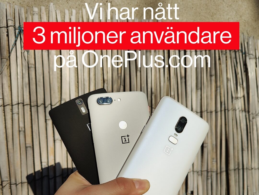 OnePlus firar en historisk milstolpe i Europa med 3 miljoner