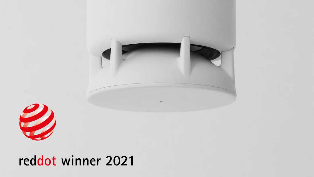 Dansk högtalare Spottune Omni för detaljhandeln och upplevelseindustrin vinner designpris Red Dot Award