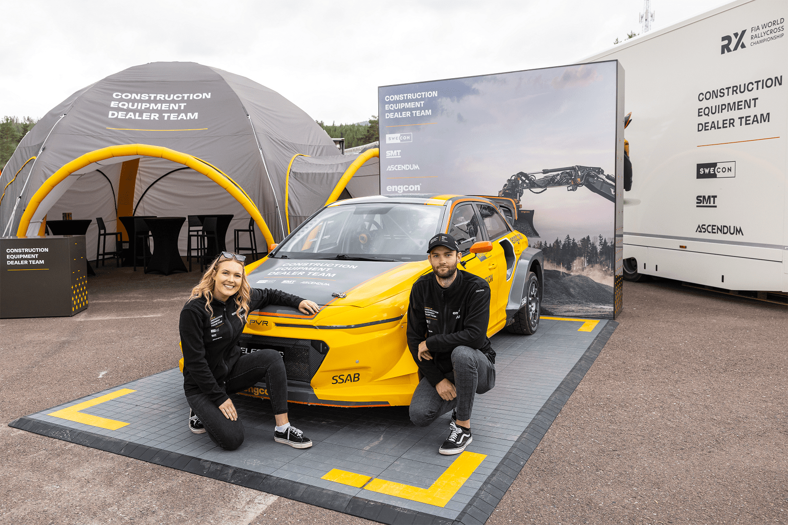 Construction Equipment Dealer Team gör historisk debut i eldrivet rallycross-VM