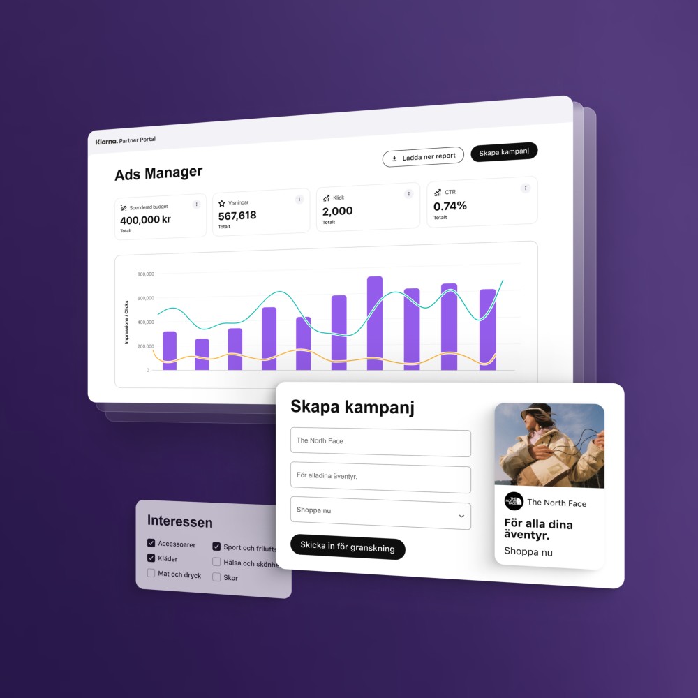 Klarna i ny tillväxtsatsning för återförsäljare och kreatörer med verktygen Ads Manager och Creator Shops
