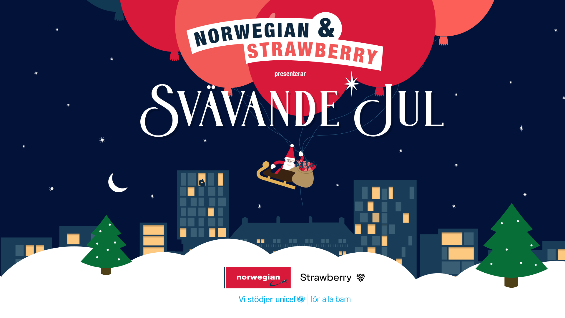 Norwegian, Strawberry och UNICEF lanserar julkalender tillsammans